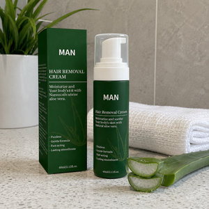 Crema <span class=keywords><strong>Depilatoria</strong></span> per <span class=keywords><strong>Uomo</strong></span> 60ml a Base di Erbe, Prezzo di Fabbrica OEM & ODM, Etichetta Privata, Crema all'Aloe Vera per Tutti i Tipi di Pelle, Acquisto all'Ingrosso - Product Image 3
