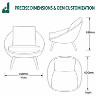 Chaise de bureau exécutive contemporaine ergonomique rembourrée effet lin de luxe avec pieds en métal, assise de haute qualité pour usage commercial