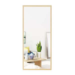 Espejo de suelo de madera maciza de tendencia americana para sala de estar, tocador de cuerpo completo, maquillaje, colgante de pared, decoración del hogar, vidrio cosmético - Product Image 5