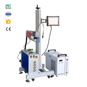 Chất lượng cao bay UV sợi CO2 <span class=keywords><strong>Laser</strong></span> đánh dấu máy cho chai nước nhựa gói dây dòng sản phẩm dòng - Product Image 3