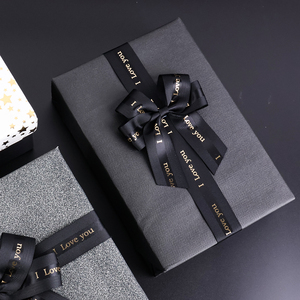 Tùy Chỉnh Sang Trọng Vàng In Quà Tặng Đóng Gói Hộp Trang Trí Pre Tie Đàn Hồi Băng Cung Đối Với Trang Sức Với Ban Nhạc Cao Su Đàn Hồi - Product Image 6