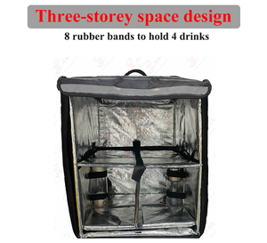 Bolsa de transporte personalizada impermeable para Pizza, bolso plegable de comestibles, aislante, para entrega de alimentos - Product Image 6