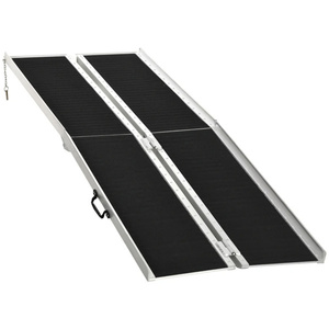 ทางลาดพับได้สำหรับรถเข็น DB Portable Wheelchair Ramp ขนาด 8 ฟุต ทำจากอลูมิเนียม สำหรับใช้ในบ้าน - Product Image 1