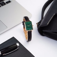 Offre Spéciale Original bracelet de montre en cuir ultra-mince élégance simple PVD montre à quartz en or rose DW montre minimaliste pour femmes