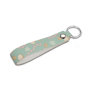 Thời Trang Không Thấm Nước Xách Tay Treo Máy Bay Tag Vải Tùy Chỉnh Keychain Phụ Kiện Hawaii Hoa Vỏ Bãi Biển PU Da - Product Image 2