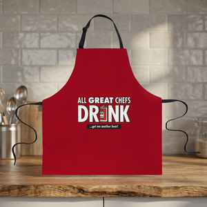 Tablier unisexe en sergé de coton de haute qualité, imprimé en sérigraphie, pour cuisine, restaurant et bar, promotionnel - Product Image 6