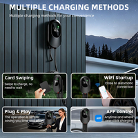 Estaciones de Carga Rápida para Vehículos Eléctricos de Montaje en Pared, 7kw, 11kw, 22kw, Cargador Inteligente para Vehículos Eléctricos, 32a, Tipo 2, Wallbox para Hogar