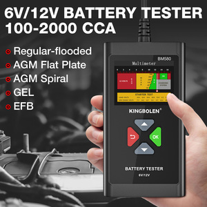 USA EU Warehouse KINGBOLEN BM580 <b>6V</b> 12V Car <b>Battery</b> Tester 100-2000CCA Voltage Tester - Product Image 3