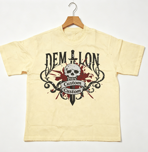 Camiseta de Algodón con Cuello Redondo y Manga Corta para Hombre, con Logotipo Personalizado, Estilo Urbano, Tallas Grandes - Product Image 6