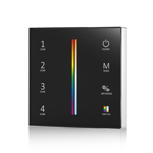 Skydance T25 Telecomando Wireless RF2.4G a 4 Zone RGB+CCT con Dimmer Touch da Parete e Batteria AAA*2 - Product Image 2