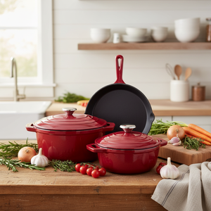 Batterie de cuisine <span class=keywords><strong>en</strong></span> <span class=keywords><strong>fonte</strong></span> <span class=keywords><strong>émaillée</strong></span> antiadhésive pour <span class=keywords><strong>four</strong></span>, casseroles et faitouts <span class=keywords><strong>en</strong></span> <span class=keywords><strong>fonte</strong></span>, vente <span class=keywords><strong>en</strong></span> gros à bas prix de Chine - Product Image 1