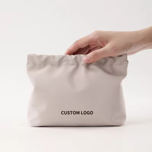 2026 Custom Portable Waterproof Wrinkled Snap Closure Makeup <strong>Bag</strong> Custom Travel Storage <strong>Leather</strong> Pouch <strong>Small</strong> Cosmetic <strong>Bag</strong> - Product Image 1