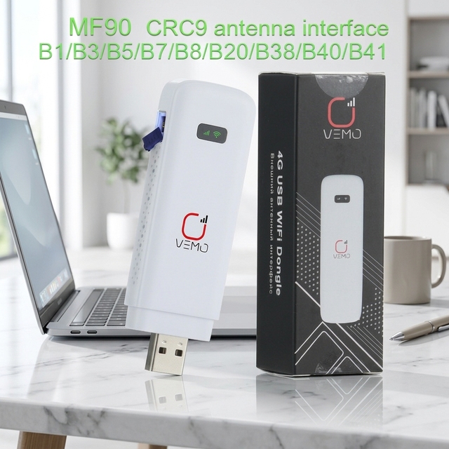 VEMO MF90 4g Lte Wireless Usb Dongle Mobile Hotspot 150mbps Modem Stick Sim Card Mobile Broadband Mini 4g Router for Car Office