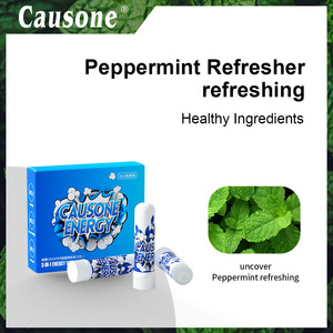 Inhalateur nasal 3-en-1 aux huiles essentielles infusées à la menthe pour le soulagement du stress, rafraîchissant et anti-somnolence - Personnalisé et gratuit - Product Image 4