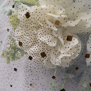 YANHUATANG vente chaude imprimé maille Non élastique hexagonal Netbottom Tulle Gol Plu taille carrée poinçonnage <span class=keywords><strong>Guz</strong></span> tissu doublure carré - Product Image 5