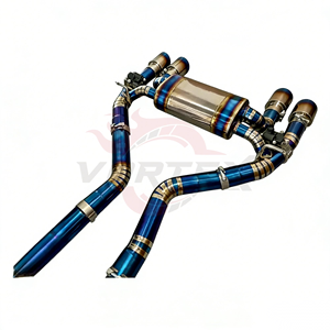 Sistema de Escape Catback Vortex Blue Titanium para BMW M3 M4 F80 F82 S55 3.0T 2014-2018 con Sistema Valvetronic y Cuatro Salidas de Escape Quemadas - Product Image 5