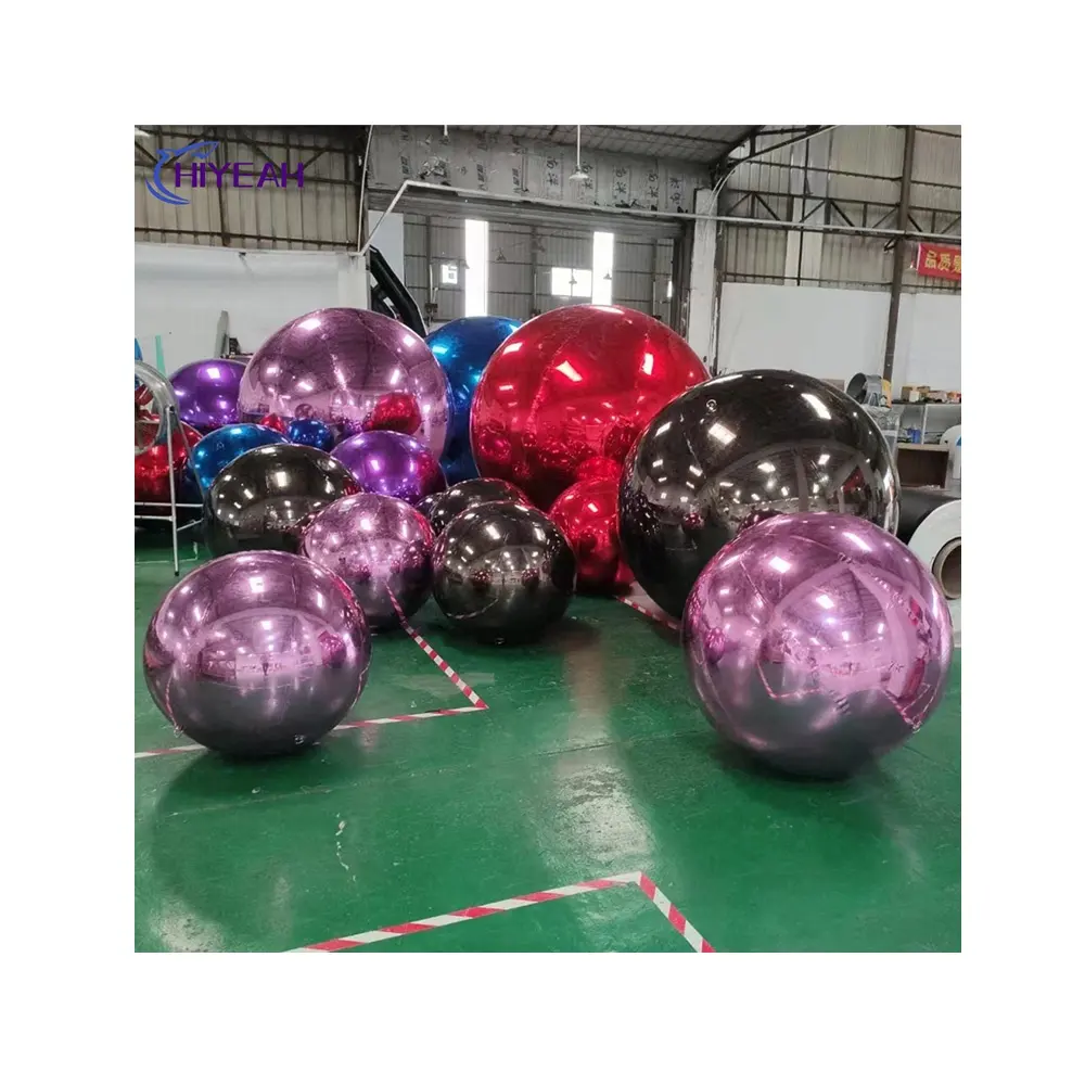 Trang trí phản chiếu Inflatable gương bóng hoạt động Đảng Inflatable gương Spheres treo