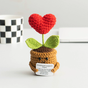 Maceta de Flores Tejida a Crochet con Frases Inspiradoras, Decoración Hecha a Mano, Varios Estilos, Regalo Ideal para Cumpleaños, para Amigos - Product Image 5