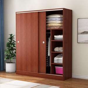 Muebles de Dormitorio, <span class=keywords><strong>Armario</strong></span> Moderno Minimalista, Muebles para el Hogar, Habitación Infantil, <span class=keywords><strong>Puertas</strong></span> Corredizas de Madera, Fácil Montaje, Apto para Alquiler - Product Image 2