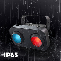 Focos LED RGB Profesionales para Exteriores, Impermeables IP65, 200W, 2 Ojos COB, Control DMX512 para Escenarios, Conciertos y Eventos