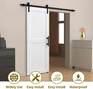 Wholesale Custom Industrial Carbon Steel Sliding Wood Barn Door Hardware Kit For Wood Door