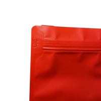 Spot gros sac à café rouge mat fond plat sac à fermeture éclair thé bonbons Biscuit confits alimentaire scellé emballage cadeau sac