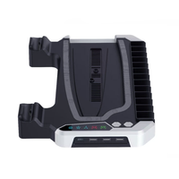 Station de charge multifonctionnelle Station de charge Support de ventilateur de refroidissement pour PS5/Pro/Slim Console Charging Base Controller Charger