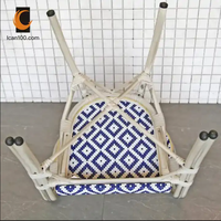 Chaises empilables commerciales de rotin de bistro d'hôtel de café ensembles de restaurants de tissu de patio et chaises de café
