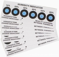 Carte indicatrice d'humidité 10%-60% 6 points sans cobalt, déshydratant écologique pour l'emballage anti-humidité des PCB, ordinateurs et téléphones portables