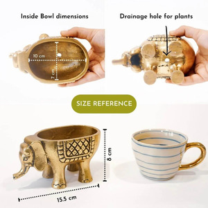 Decorative <b>Elephant</b> Metal <b>Candle</b> <b>Holder</b> Premium Quality Handmade Durable Accent Housewarming Wedding Anniversary Festival - Product Image 4