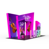 Présentoirs d'exposition pliables portables en acrylique de qualité supérieure, type scène 3x3, arche pour stand de salon professionnel, fournisseur de premier plan