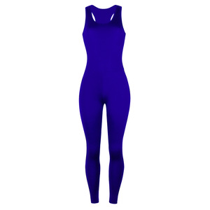 Hot solid sleeveless bodycon summer jumpsuits ladies clothes women fitness bodysuit - Product Image 3
