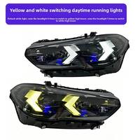 Feux avant à lentille de projecteur de style LCI en forme de flèche, feux de jour à LED, ensemble de phares pour BMW X5 G05 2019-2022 X6 G06, accessoires d'éclairage automobile