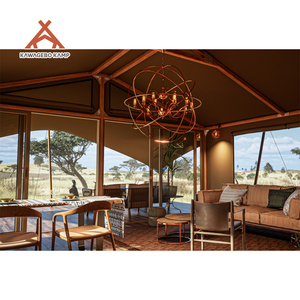 Tente de glamping de luxe imperméable en PVDF Kawagebo Kamp (KK) avec salle de bain pour hôtel de villégiature en plein air - Product Image 5