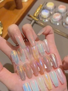 Polvo de Uñas Efecto Aurora Lunar con Espejo, Polvo de Hadas, Herramientas de Arte de Uñas Polarizadas, Arte de Uñas DIY, Arte de Uñas Artístico - Product Image 2