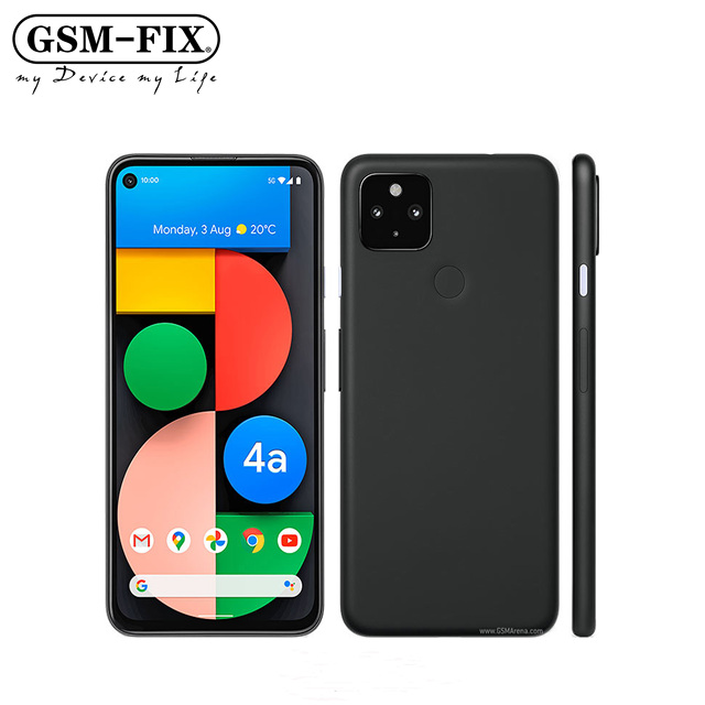 GSM-FIX Pixel 4a 5G Mobile Phone 6GB+128GB NFC 6.2'' 12.2MP+16MP+8MP Snapdragon 765G-5G Octa Core Android SmartPhone