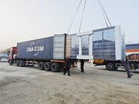 Maison conteneur Apple Cabin modulaire extensible de 40 pieds, spacieuse et ample, pour unité d'hébergement de villégiature, avec structure galvanisée et respirante