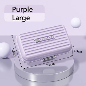 Pill Storage <b>Box</b> Medicine Storage <b>Box</b> Compact Weekly Pill <b>Box</b> With <b>Lock</b> Design Suitable for Outdoor Travel Multi-purpose - Product Image 6