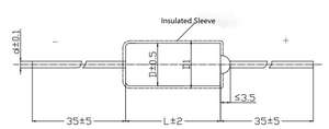 Axiale Tantaalcondensator 100mfd 40V Cilindrische Hete Verkoop 10% CA-40V100uF-K Axiale Vaste Tantaalcondensator - Product Image 5