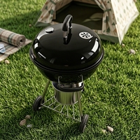 Barbecue au charbon de bois de qualité supérieure avec système de ventilation réglable pour le camping en plein air et les pique-niques