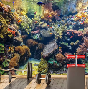 <span class=keywords><strong>Papier</strong></span> <span class=keywords><strong>peint</strong></span> de chambre Coral <span class=keywords><strong>Aquarium</strong></span> Mural Tropical Fish Sea View - Product Image 2