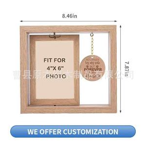 Wooden Pet Commemorative <b>Photo</b> <b>Frame</b> <b>Double</b> Sided Rotatable Tabletop Solid Wood Rectangle Handmade For Living Room Bedroom - Product Image 4