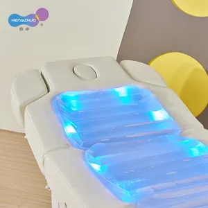 A cama com função de aquecimento de água mais recente, mesa de massagem térmica spa de luxo, móveis para salão de beleza, personalizável, moderna, com 4 motores, está disponível para uso em spa e spa.