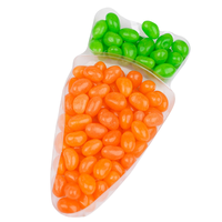 Bonbons créatifs en forme de carotte, saveurs de fruits assorties, bonbons fantaisie, cadeaux de fête de Pâques, personnalisables, vente en gros