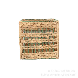 Cestas tejidas huecas en stock para almacenamiento de ropa sucia del hogar, cestas organizadoras multiusos tejidas a mano y - Product Image 5