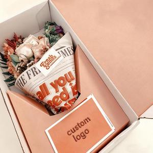 Boîtes d'expédition pour fleuristes en gros, boîte en carton ondulé robuste pour roses et bouquets, taille personnalisée, boîte d'avion, emballage cadeau pour la Saint-Valentin - Product Image 4