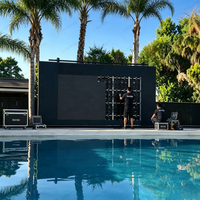 Écran LED fixe d'extérieur RAYBO, écran vidéo LED P6, écran LED en aluminium, HD, étanche IP65, panneau LED pour bord de piscine