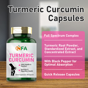 Cápsulas de Cúrcuma de Primera Calidad, Suplemento Herbal de Cúrcuma para la Salud y Comodidad de las Articulaciones, 180 Cápsulas - Product Image 3