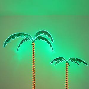 7 ''טרופית מוארת טרופית 'טרופית' חיצונית עץ דקל חיצוני - Product Image 2