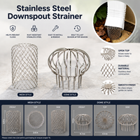 Grille de protection OEM personnalisée en acier inoxydable pour égouts, gouttières de toit, éviers, drains, sous-sols et jardins extérieurs